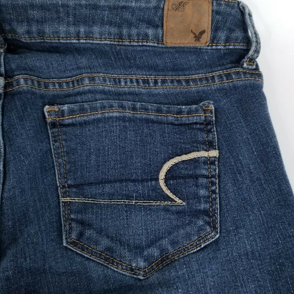 American Eagle Skinny Stretch Womens Size 10 Cropped (30x26) Medium Wash Jeans - Picture 10 of 11